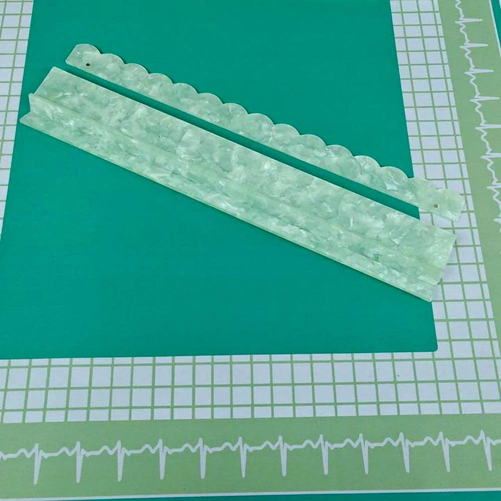 American Mahjong Racks Set–20" Acrylic Tile Rack & Pusher: Clear