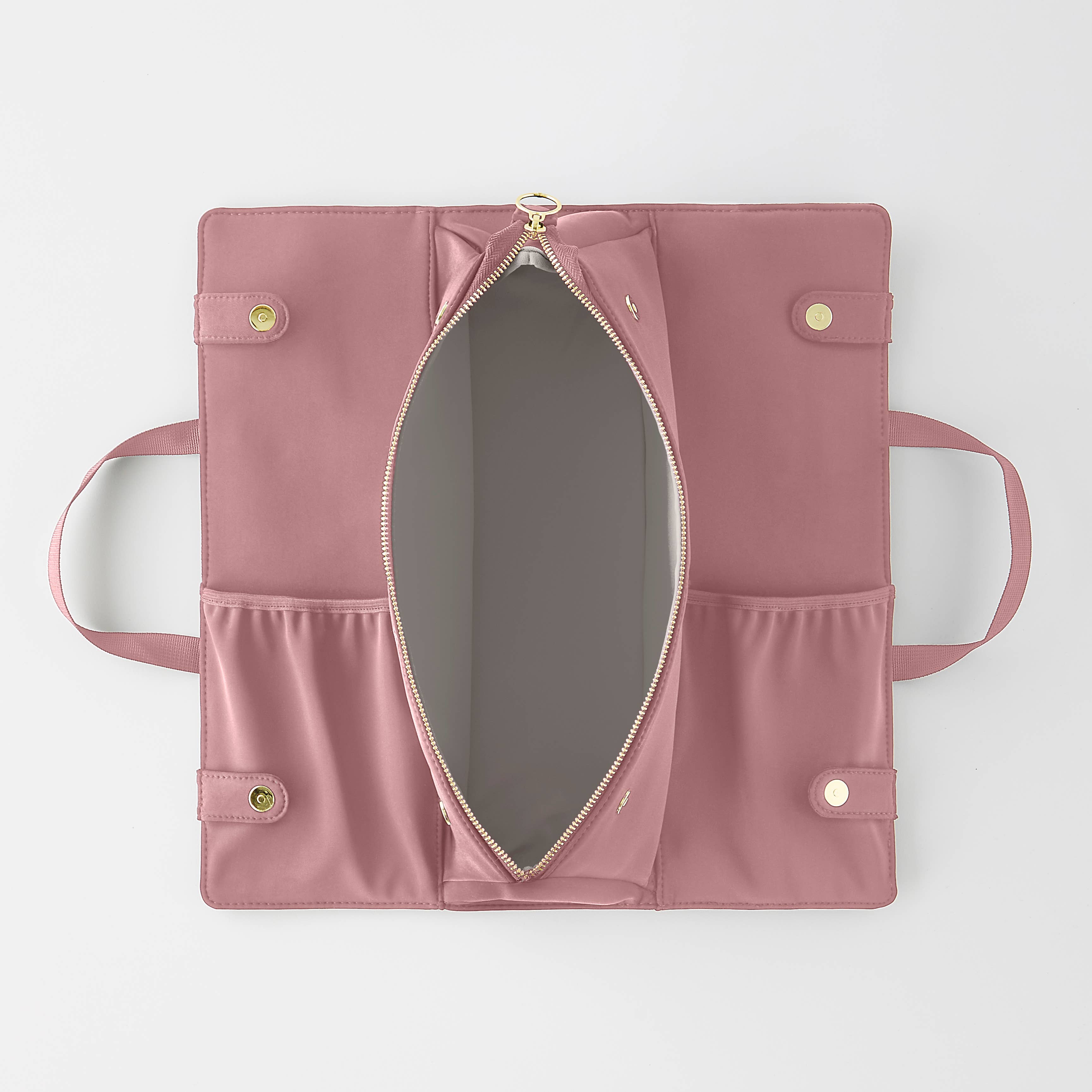 Heat-Resistant Machine Washable Hair Tools Bag: Black/Pink