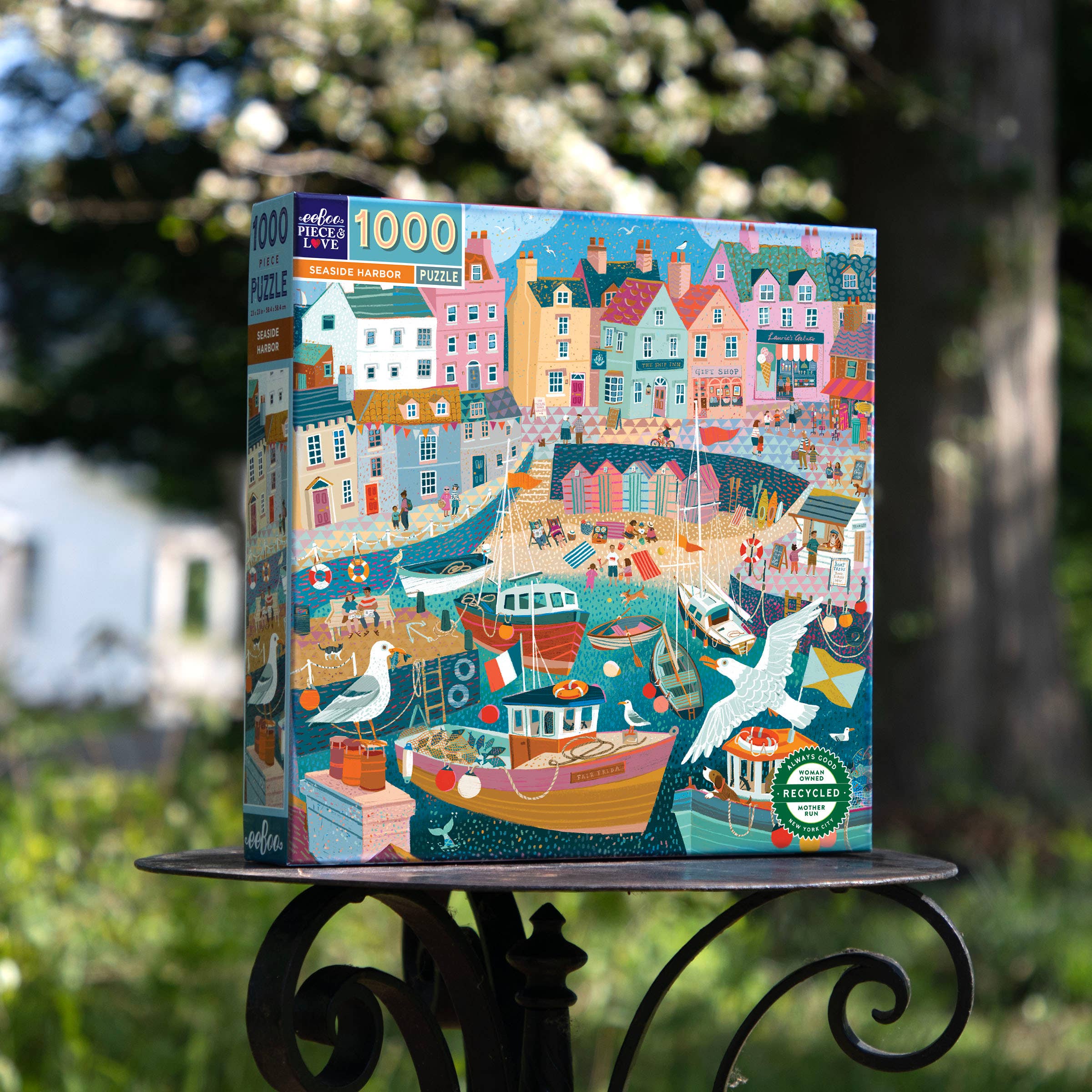 Seaside Harbor 1000 Piece Square Puzzle