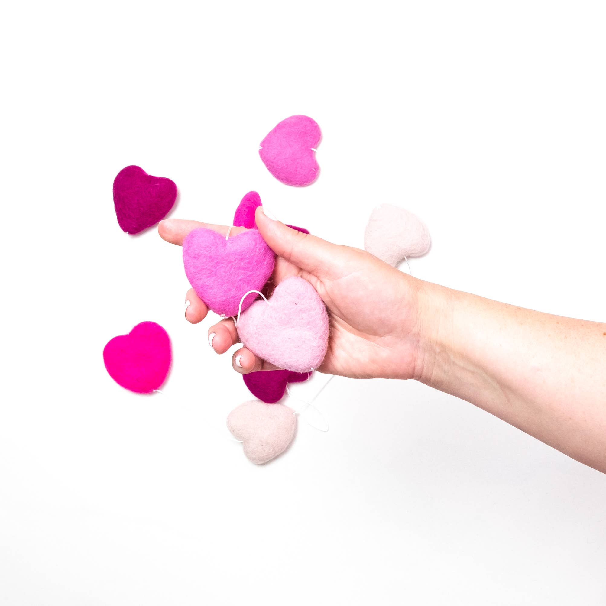 Garland - Valentine's - Pink Hearts