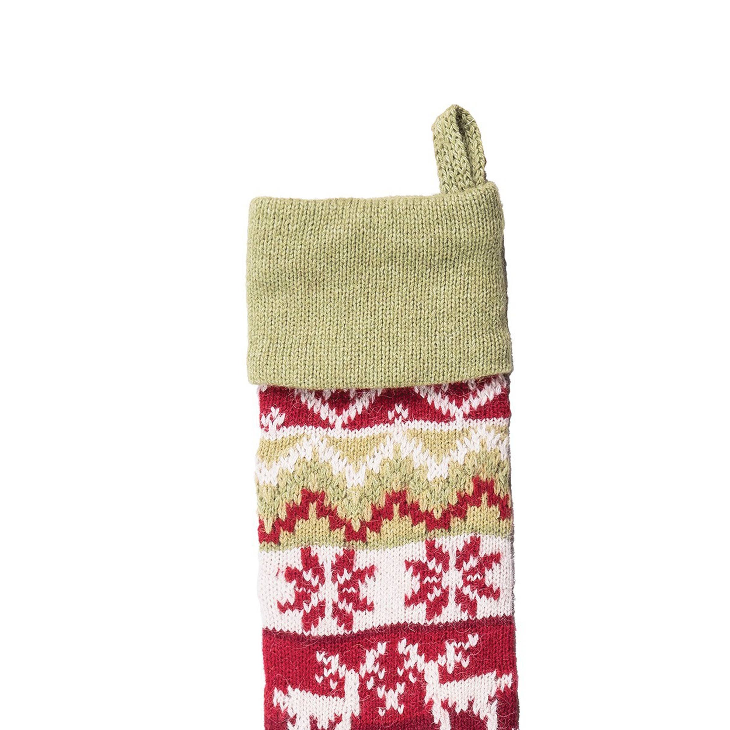 Christmas Winter Deer Knit Stocking