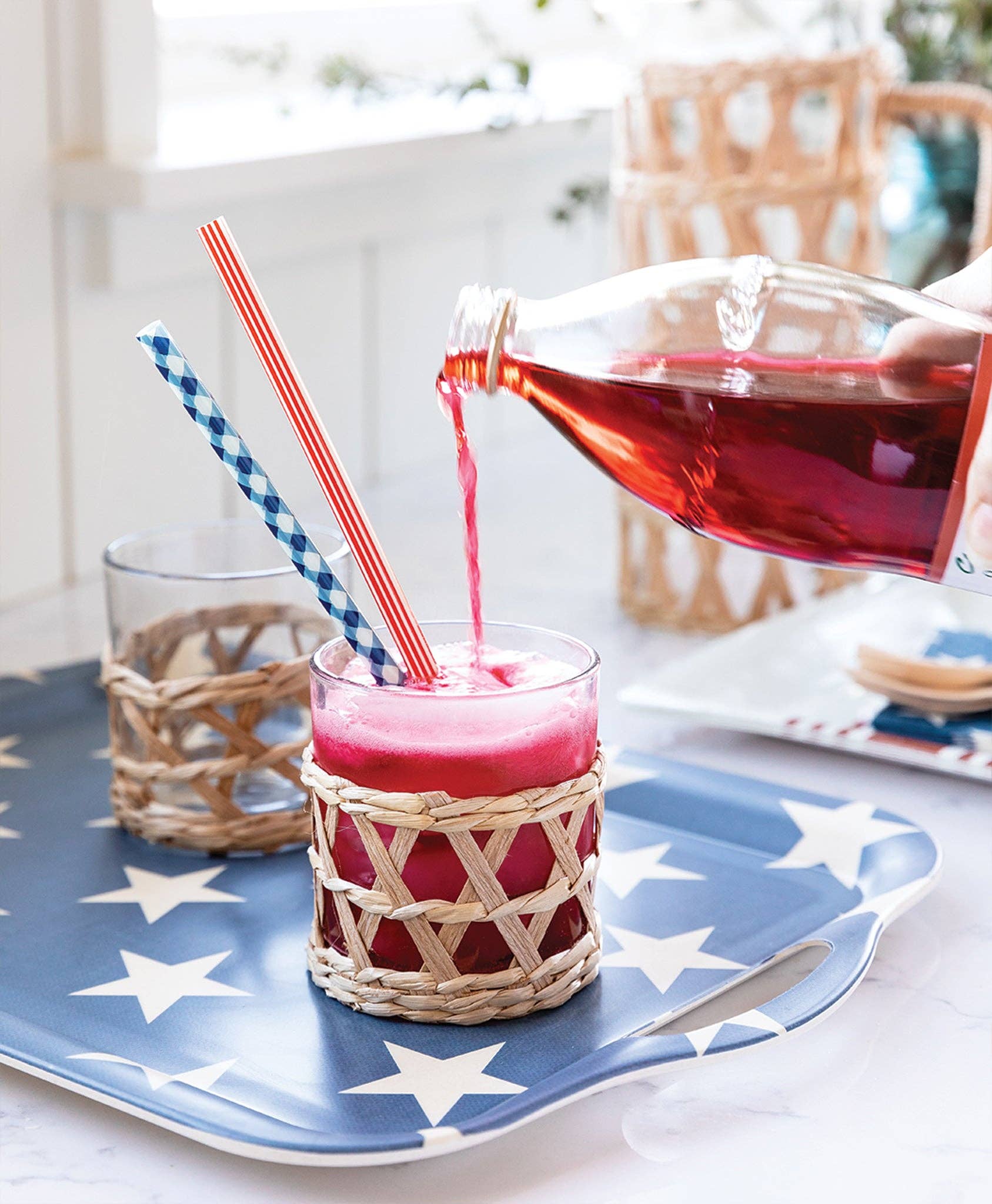 SSP926 - Plaid and Stripes Reusable Straws