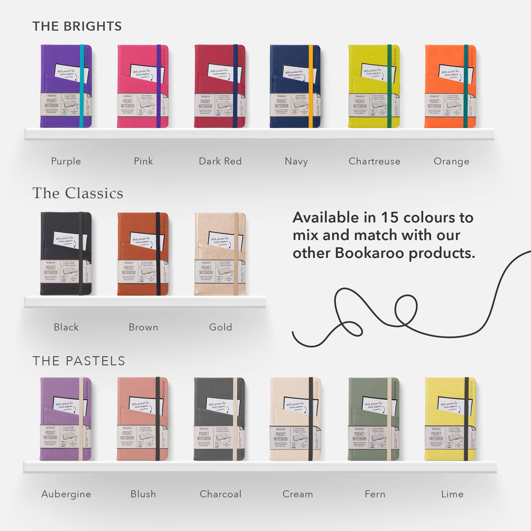 Bookaroo A6 Pocket Notebook: Orange