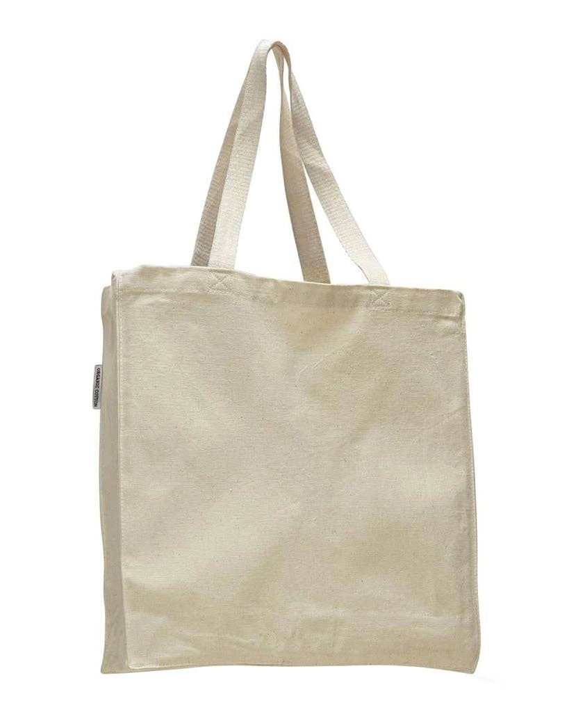 TBF Organic Canvas Self Standing Grocery Tote Bags - OR235