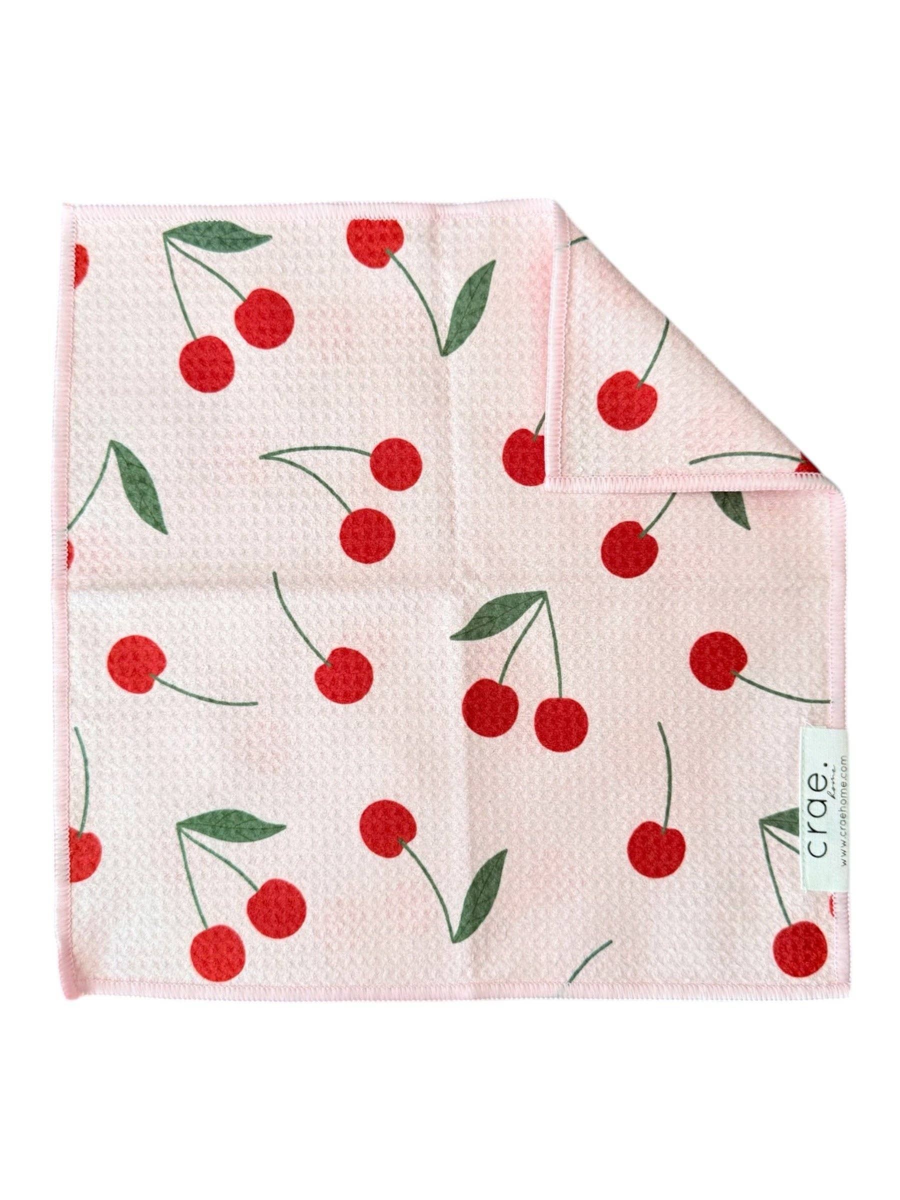 Put A Cherry On It Double-Sided Washcloth