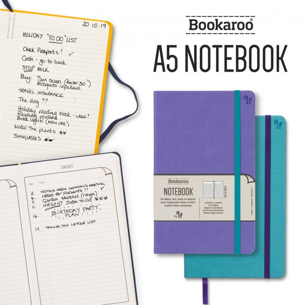Bookaroo A5 Notebook: Brown