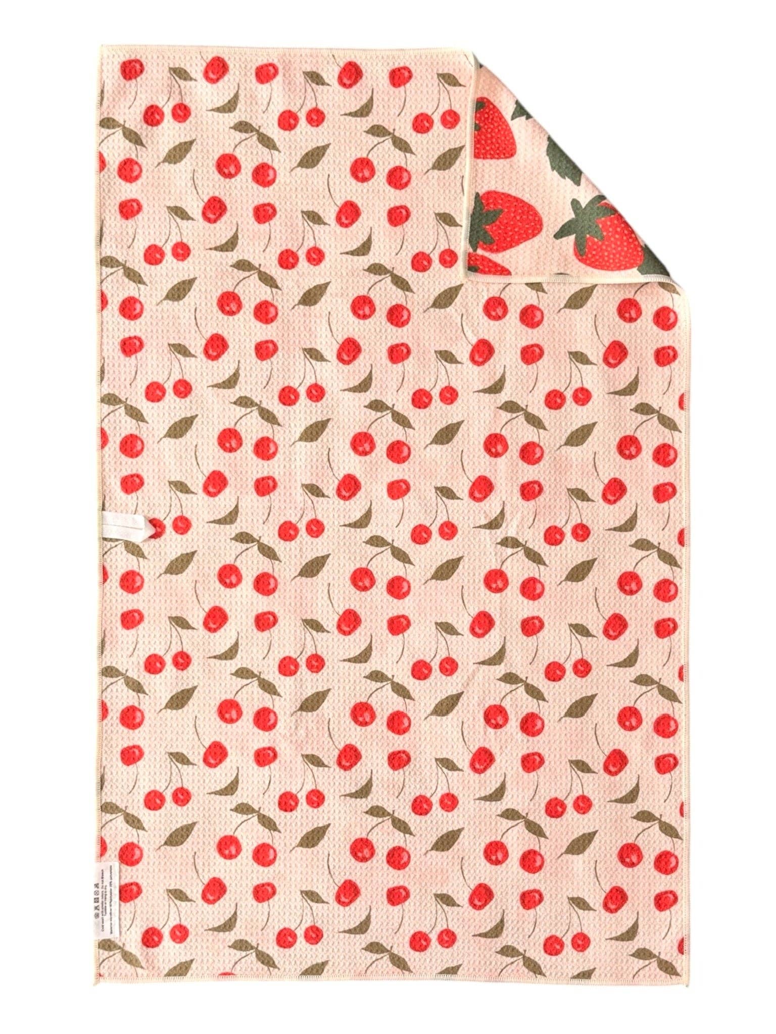 Berries & Cherries Reversible Hand Towel