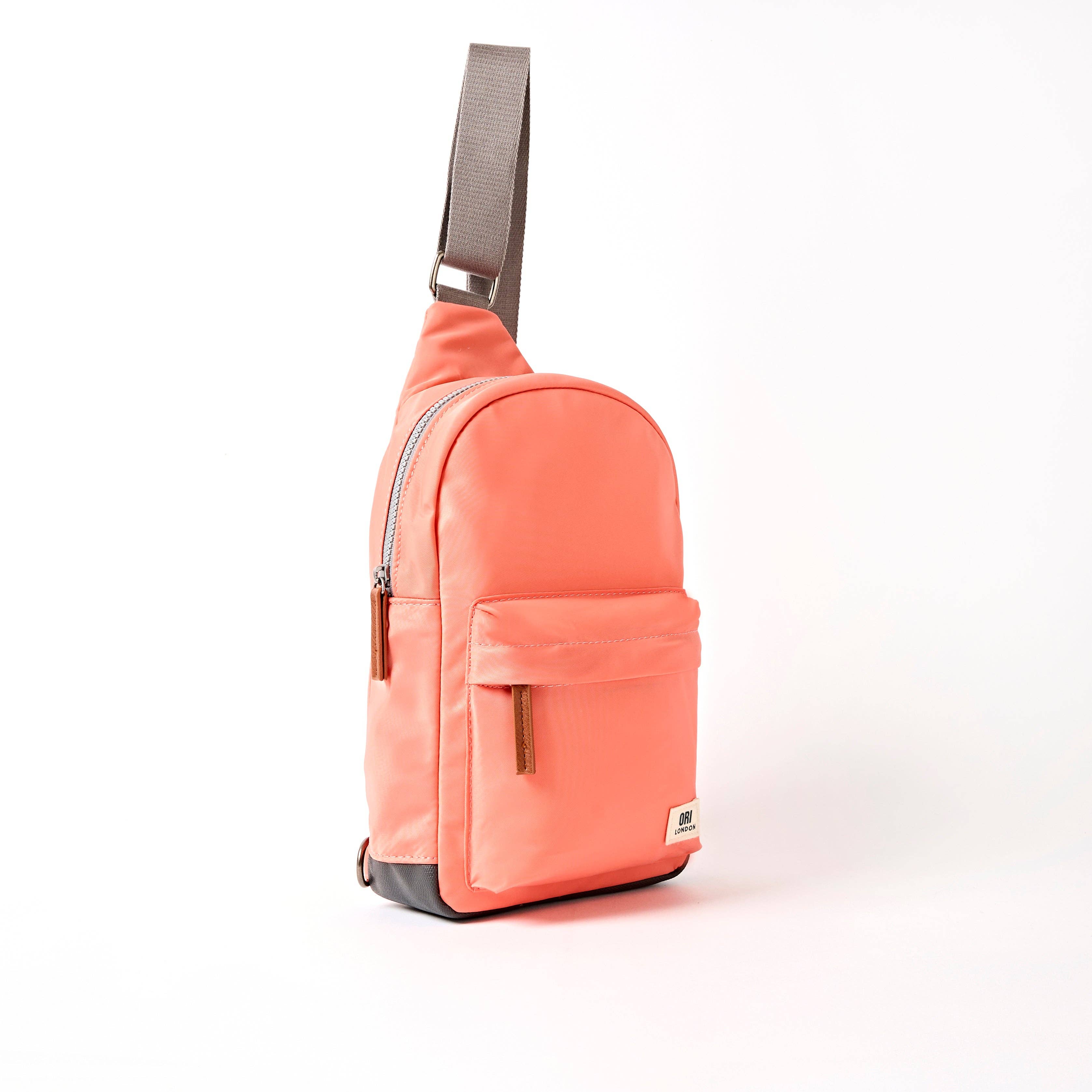 Willesden Sling Bag in Sugar Coral Nylon: Large