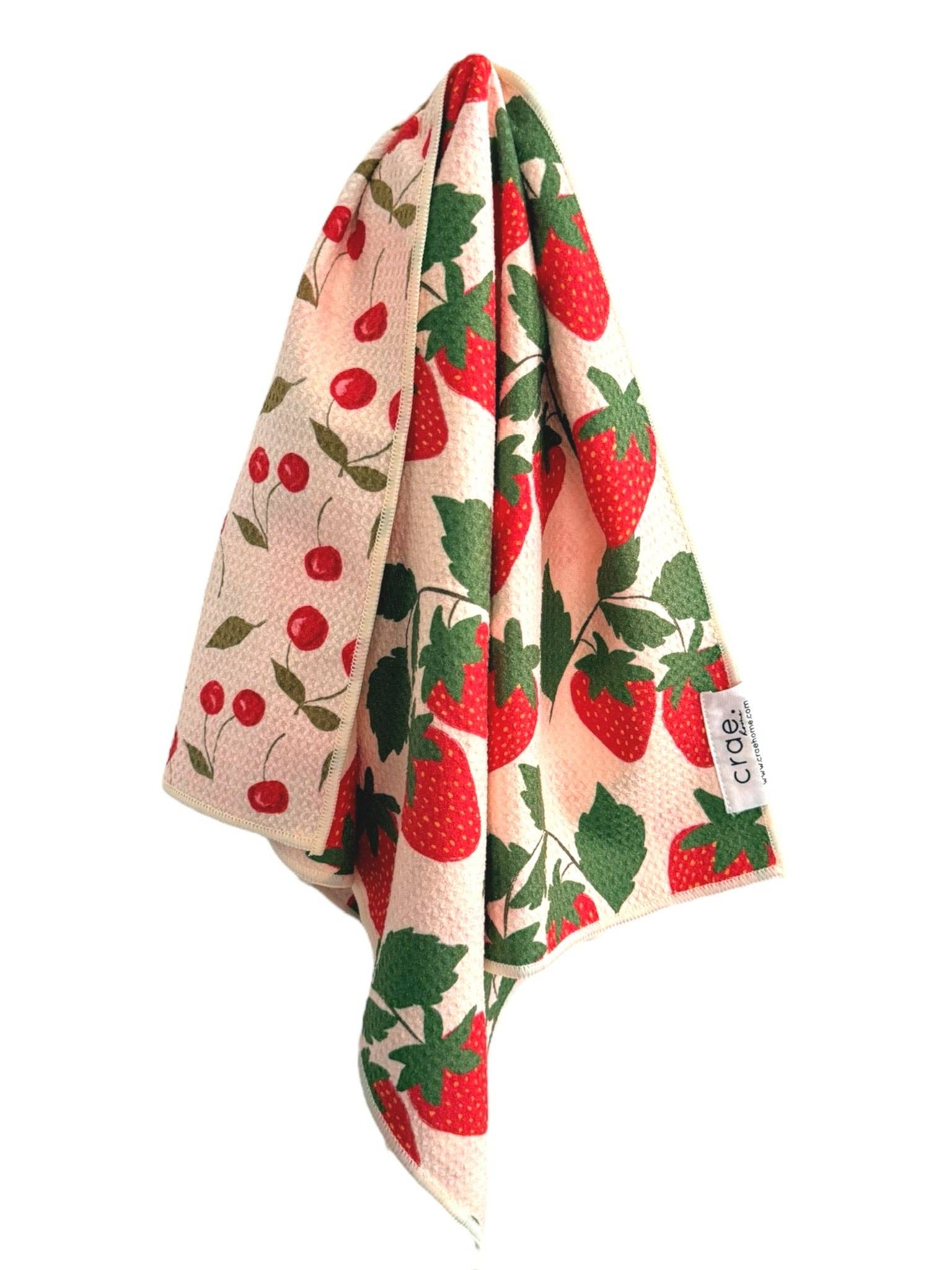 Berries & Cherries Reversible Hand Towel