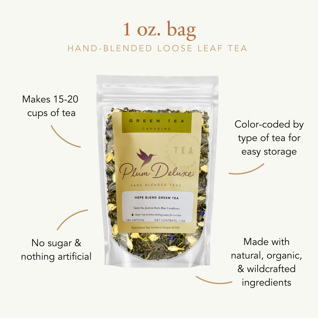 Magical Butterfly Pea Flower Loose Leaf Herbal Tea for Kids: 1 oz