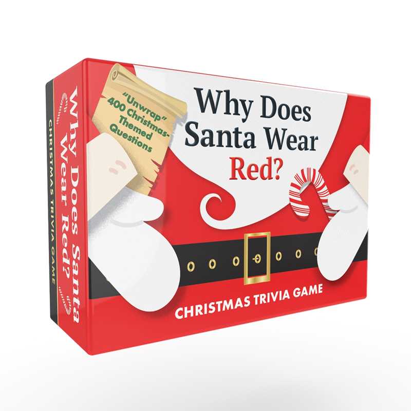 Why Does Santa Wear Red? Christmas Trivia Game by Adams Media: Flashcards; 102 pages / English