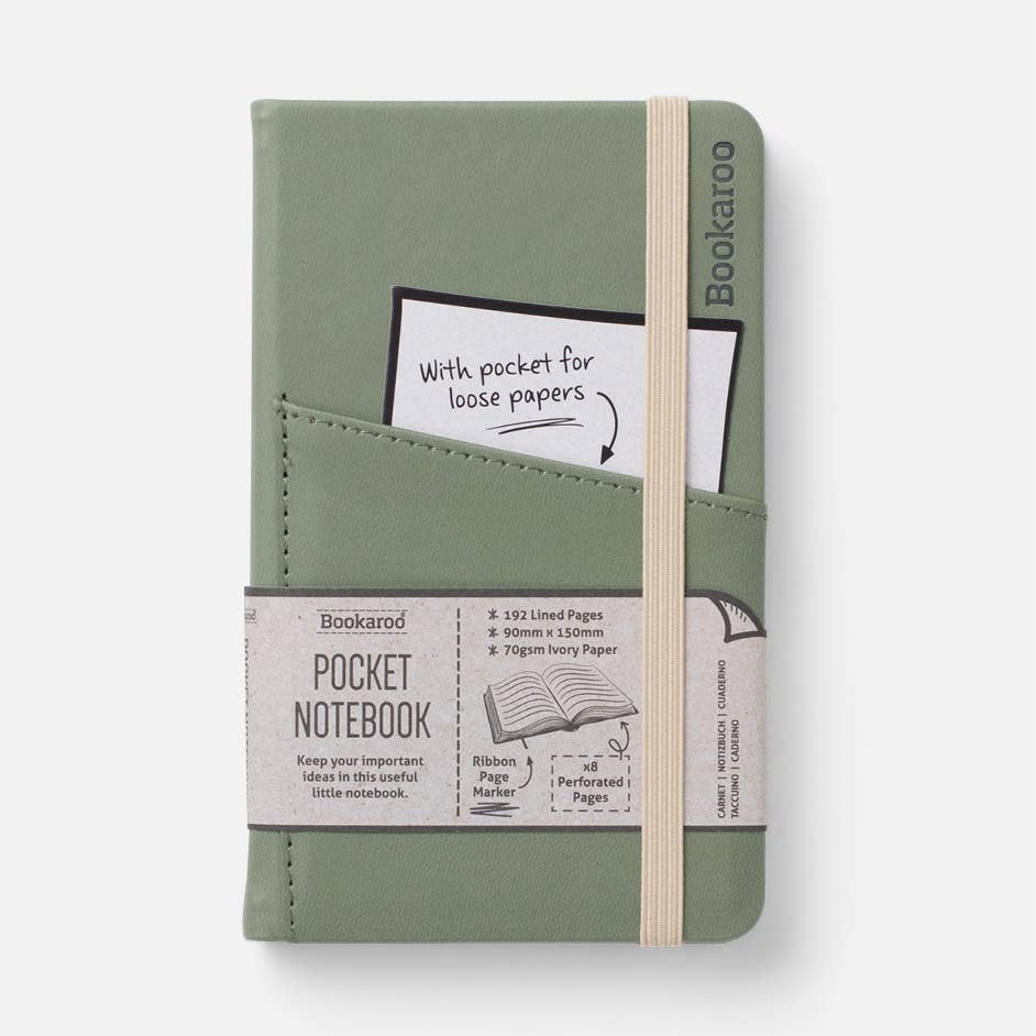 Bookaroo A6 Pocket Notebook: Navy Blue