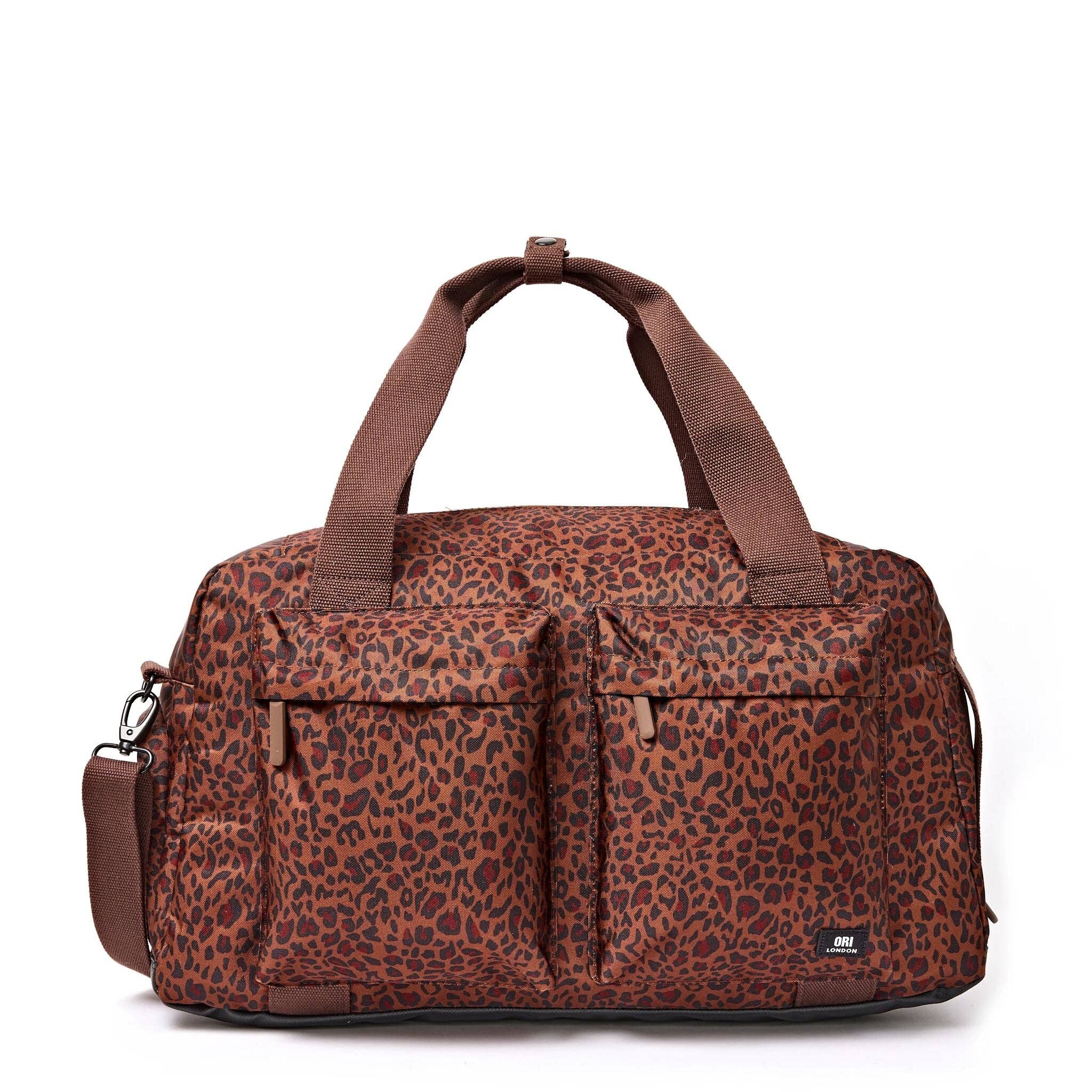 Gatwick Duffel in Mini Leopard Canvas: Large