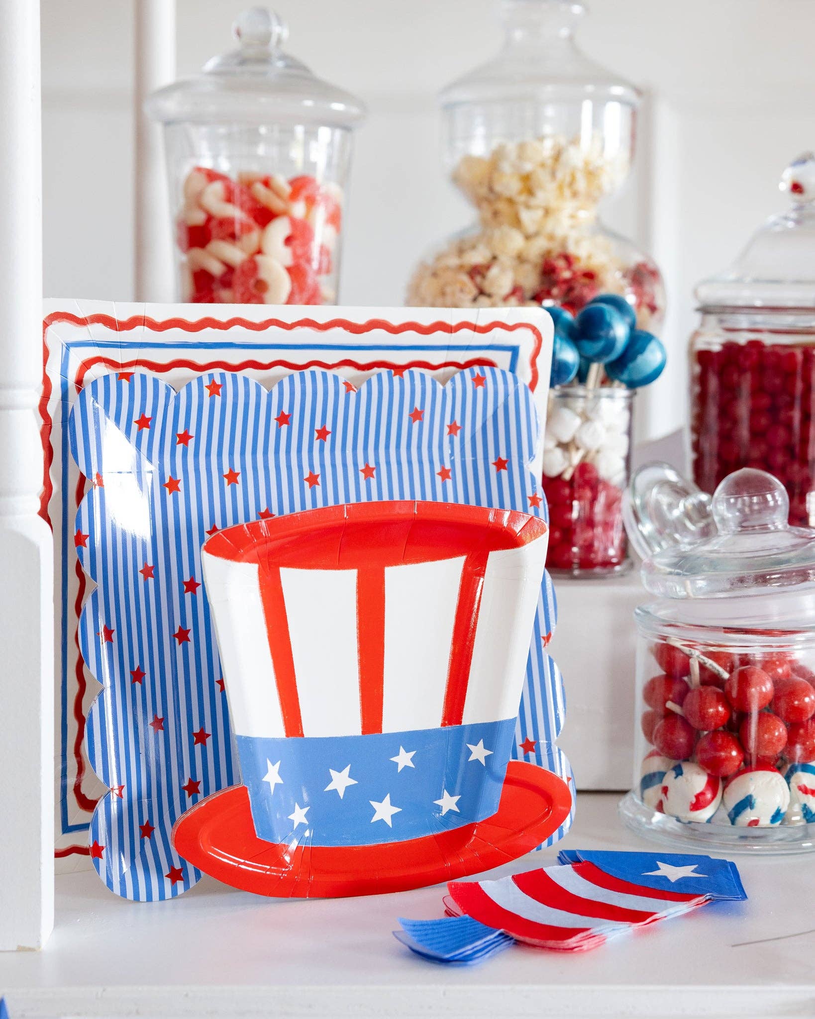USA1242 - Stripes and Stars Paper Plate - 10"