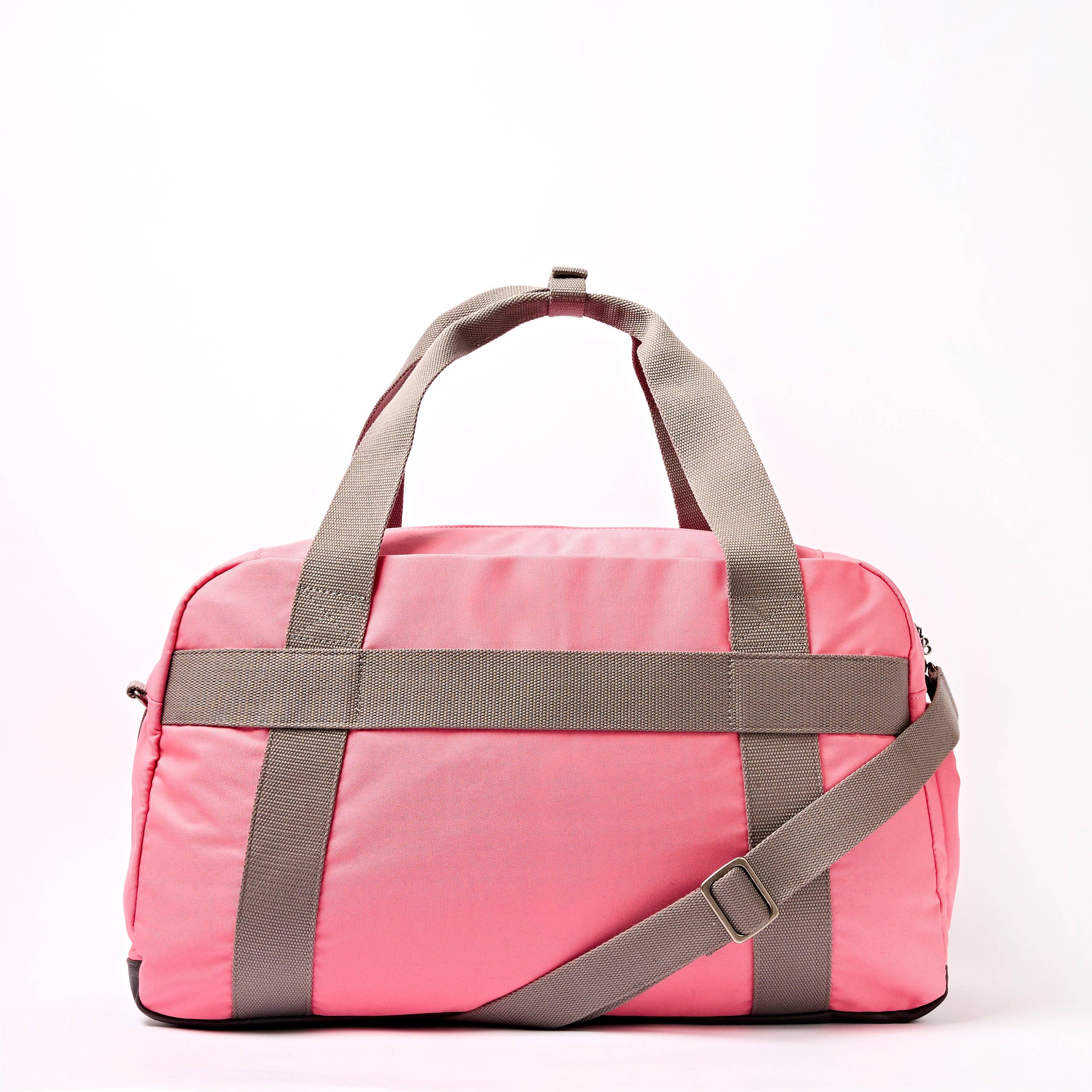 Gatwick Duffel Bag in Pink Lemonade Canvas: Large