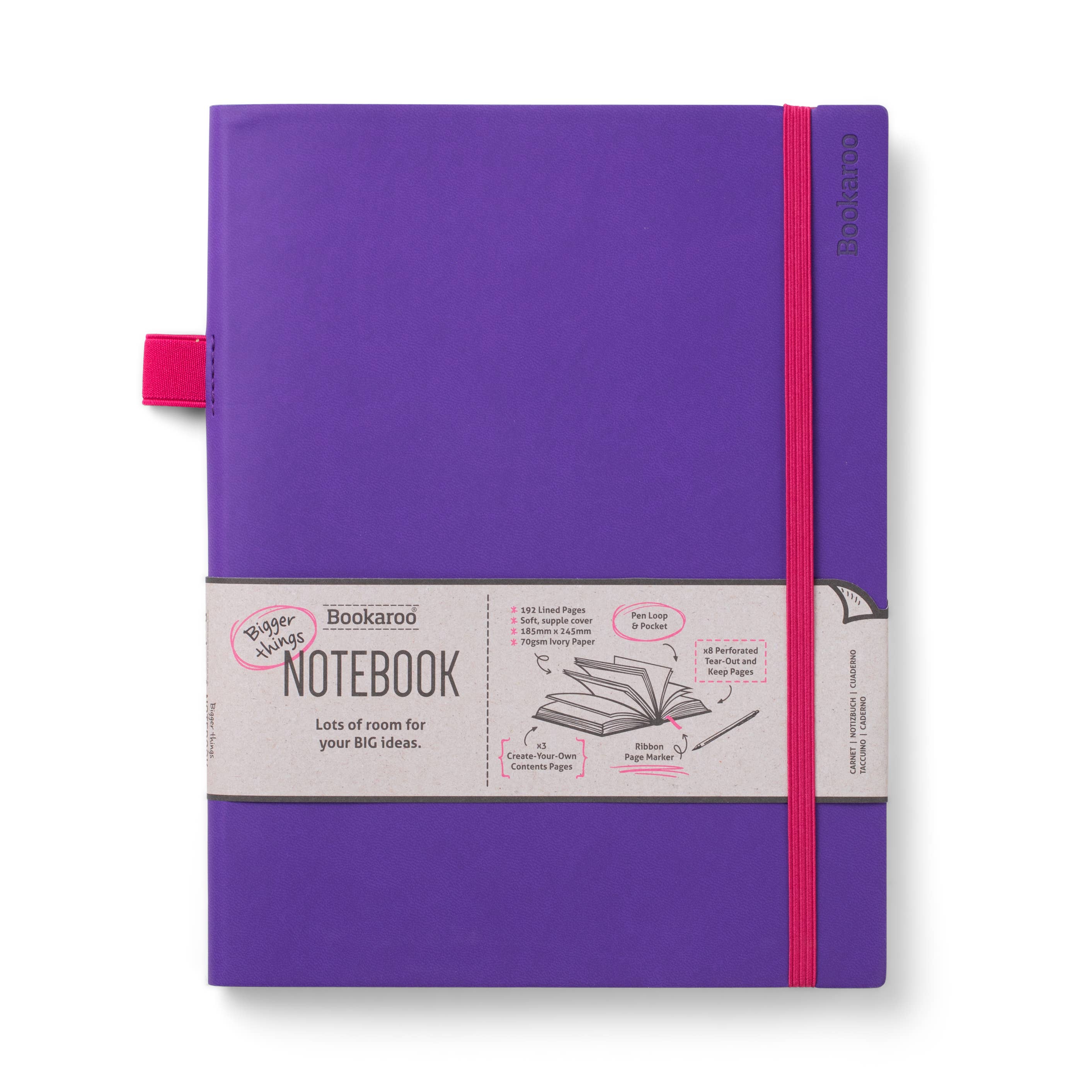 Bookaroo Bigger Things Notebook: Charcoal