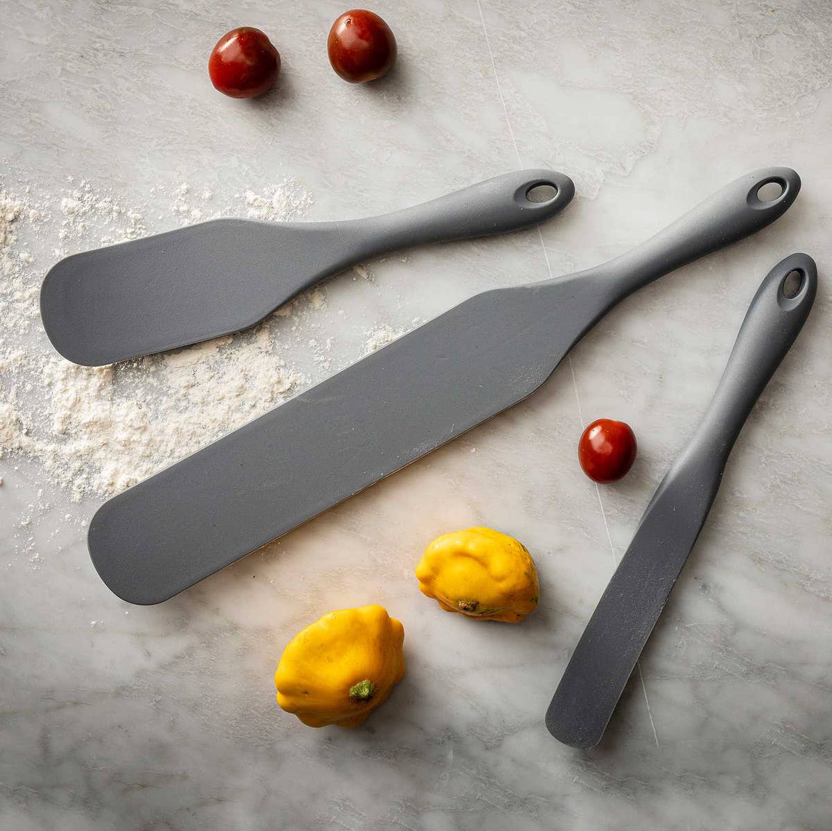 Silicone Spatula Spurtle Gray