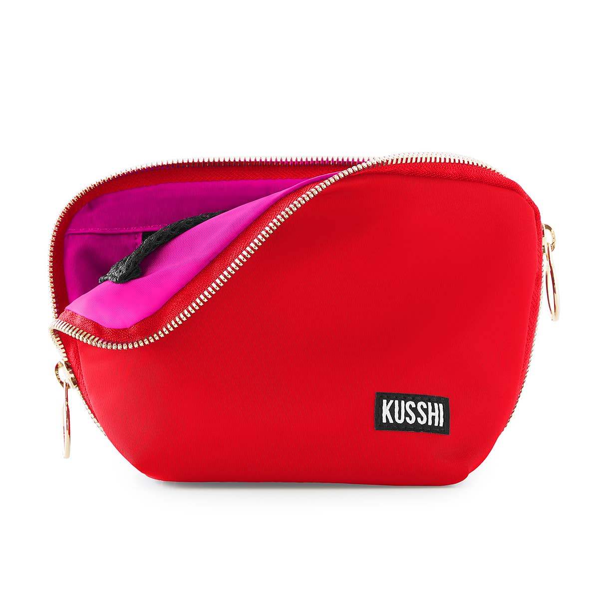 Everyday Makeup Bag - Machine Washable Small Cosmetic Bag, : Navy/Pink / Nylon / Everyday Makeup Bag
