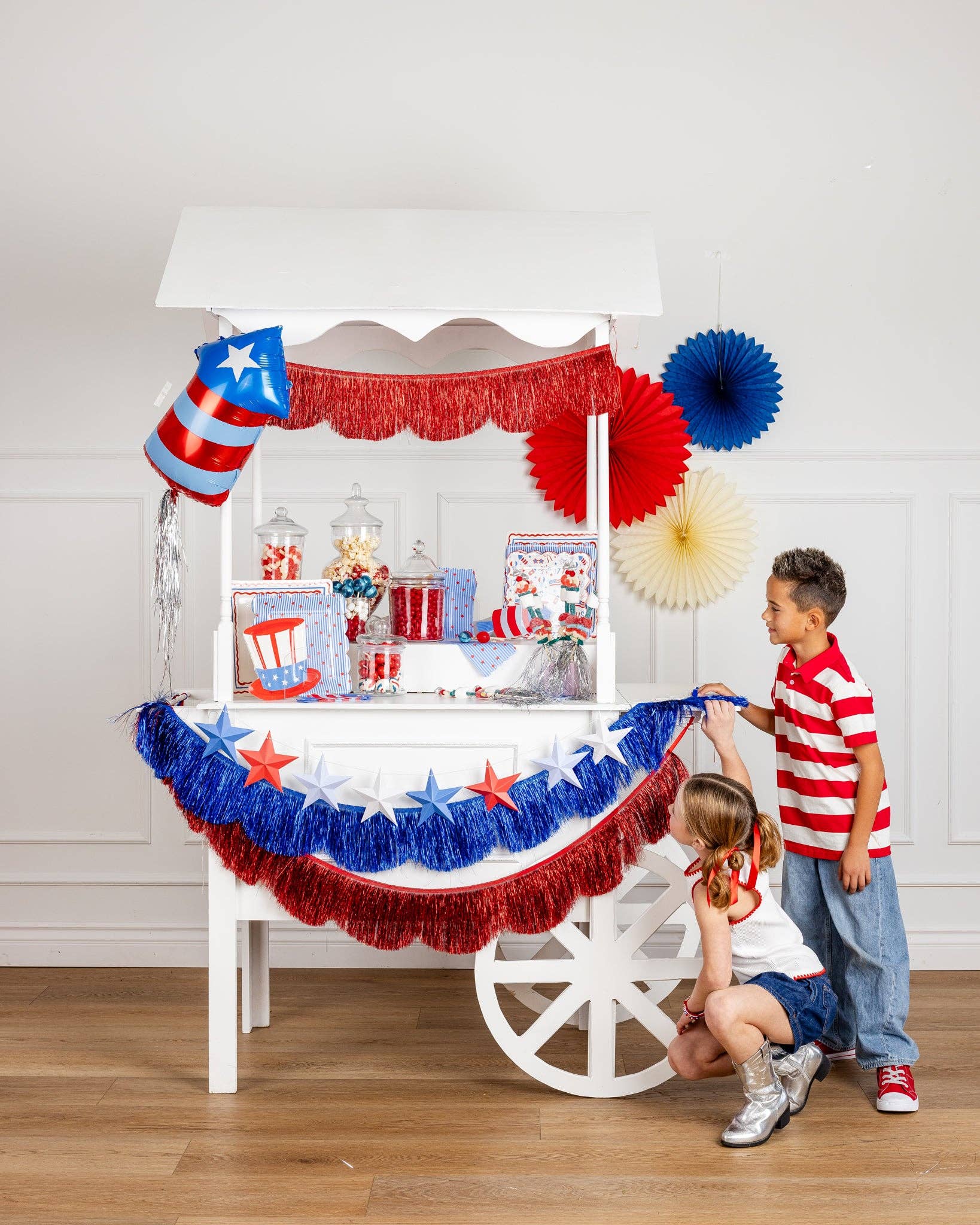 USA1242 - Stripes and Stars Paper Plate - 10"