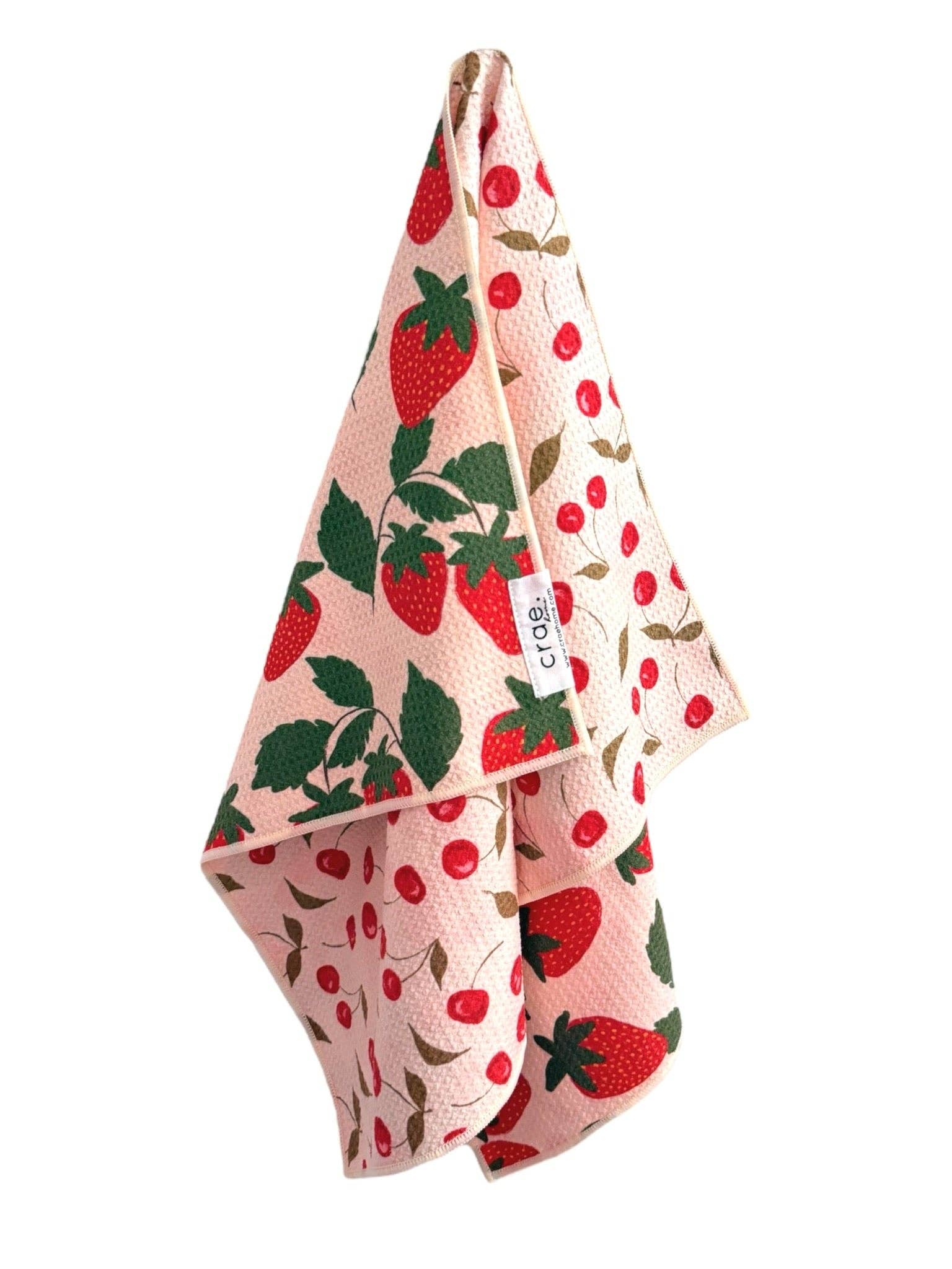 Berries & Cherries Reversible Hand Towel