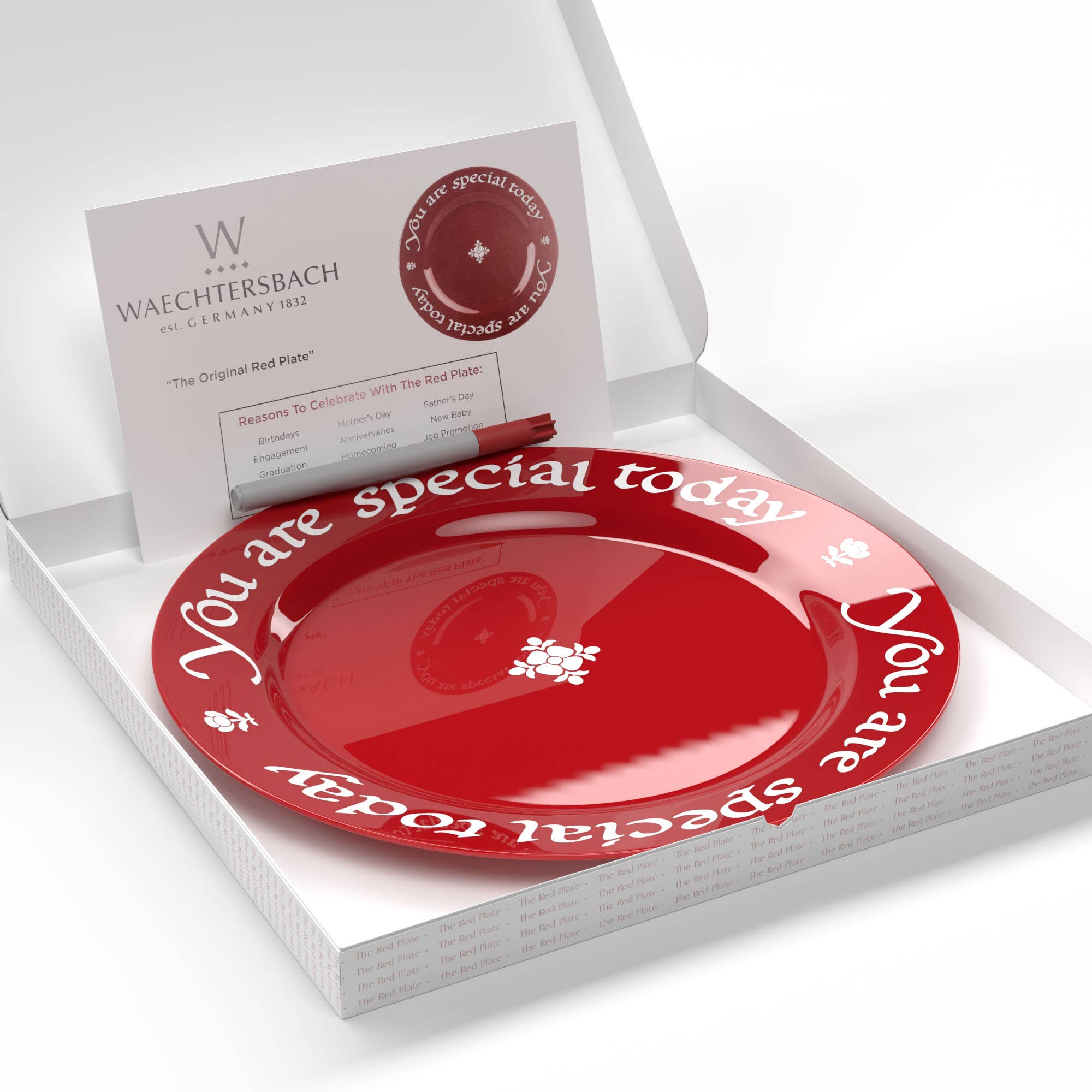 Red Plate You Are Special Today