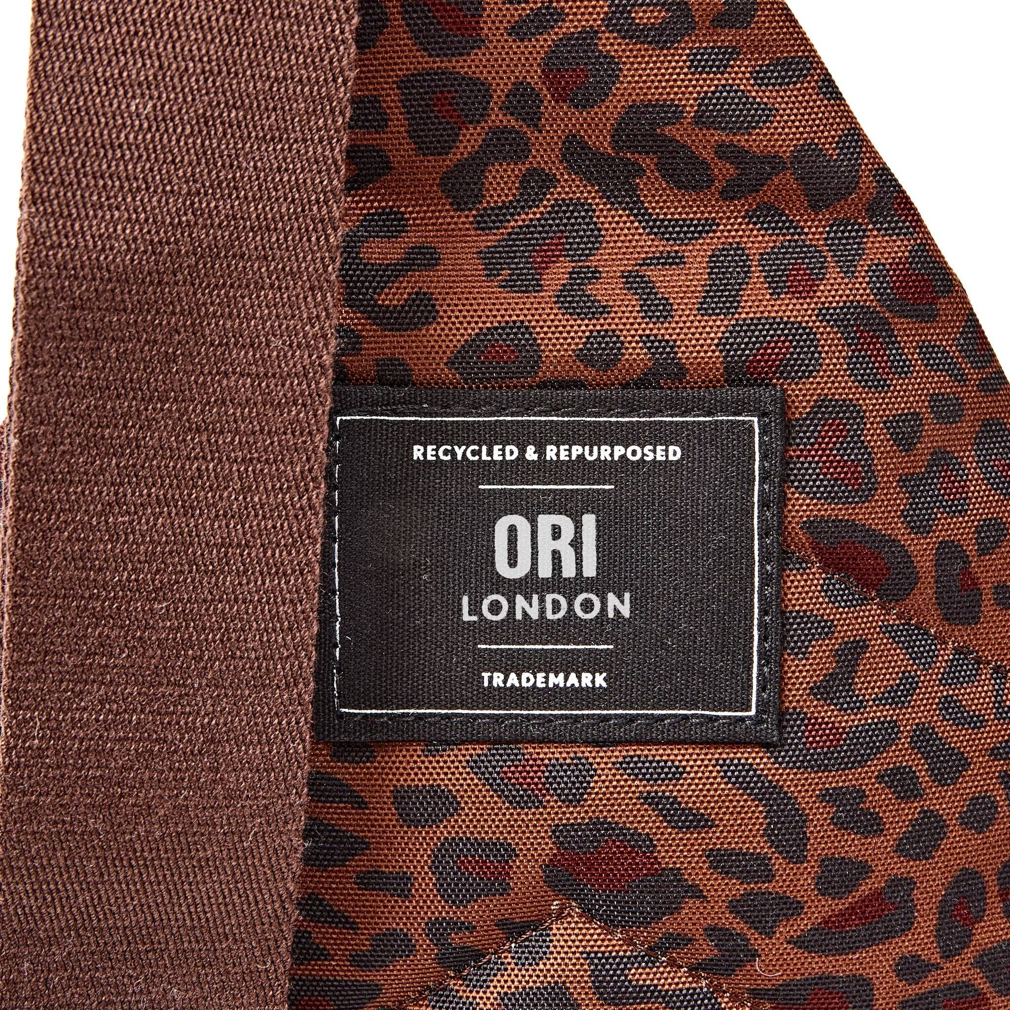 Willesden Sling in Mini Leopard Canvas: Large