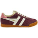 Gola Elan trainer in Windsor Wine/Off White/Coral Pink