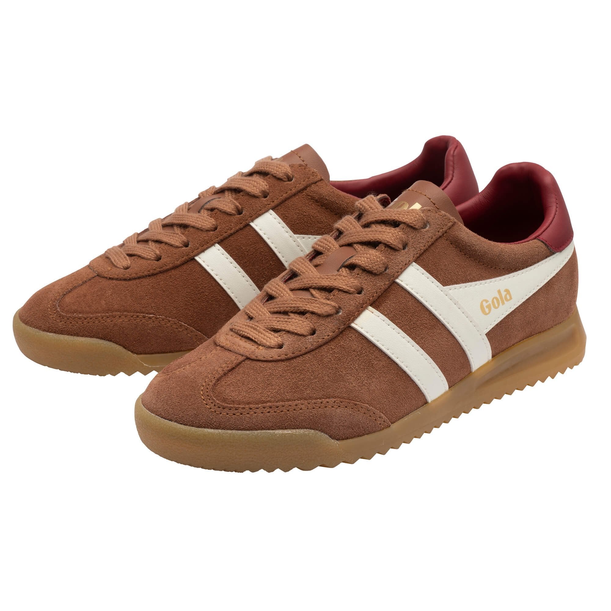 Gola Torpedo trainer in Umber/Off White/Lollipop