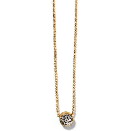 Ferrara Two Tone Luce Mini Pendant Necklace JM7473