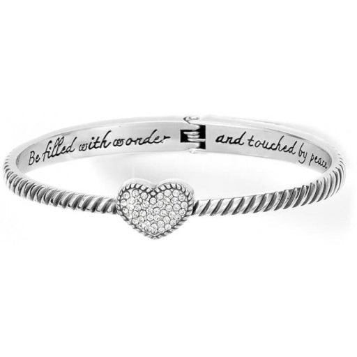 Celestia Heart Hinged Bangle JF0319