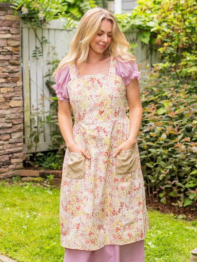Ivory Penelope Ruffle Farmhouse Apron