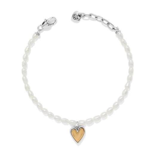 Cascade Embrace Pearl Heart Bracelet JF0402