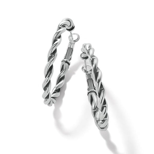 Interlok Twist Oval Leverback Hoop Earrings JA9893