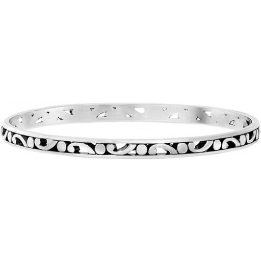 Silver Contempo Slim Bangle JF0890