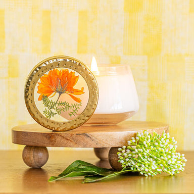 Sugared Citrus - Petite Pressed Floral Candle — Rosy Rings