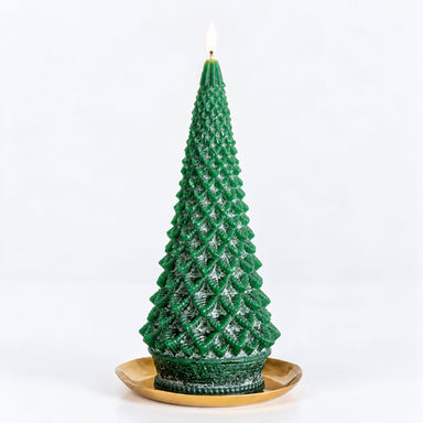 Forest Signature Sculpted Tree Candle — Rosy Rings
