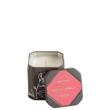 Spicy Apple Accent Tin Candle — Rosy Rings