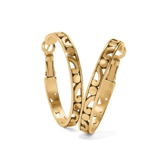 Gold Contempo Medium Hoop Earrings JA9906
