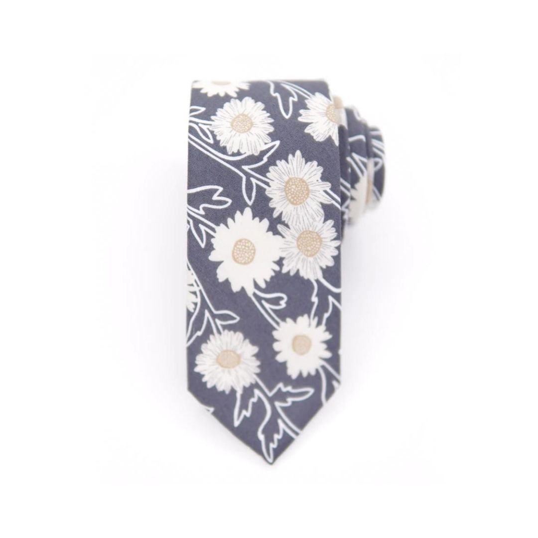 Moonlit Floral Men's Necktie