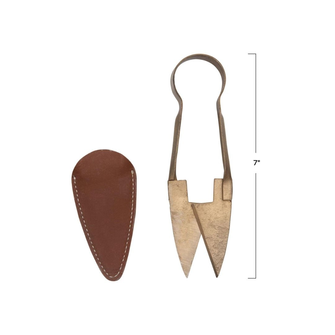 Garden Shears with Leather Case