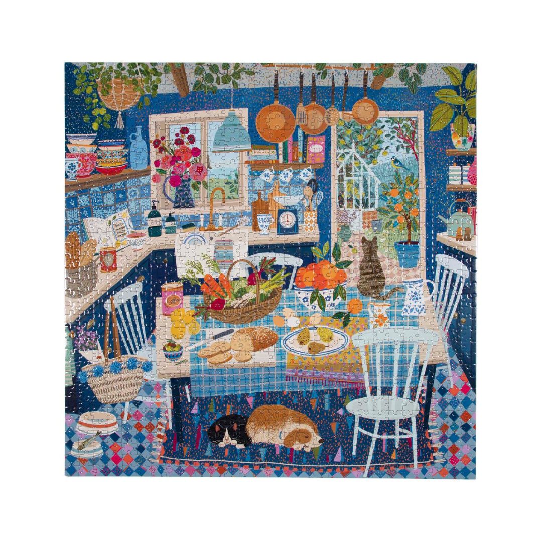 Blue Kitchen 1000 Piece Puzzle