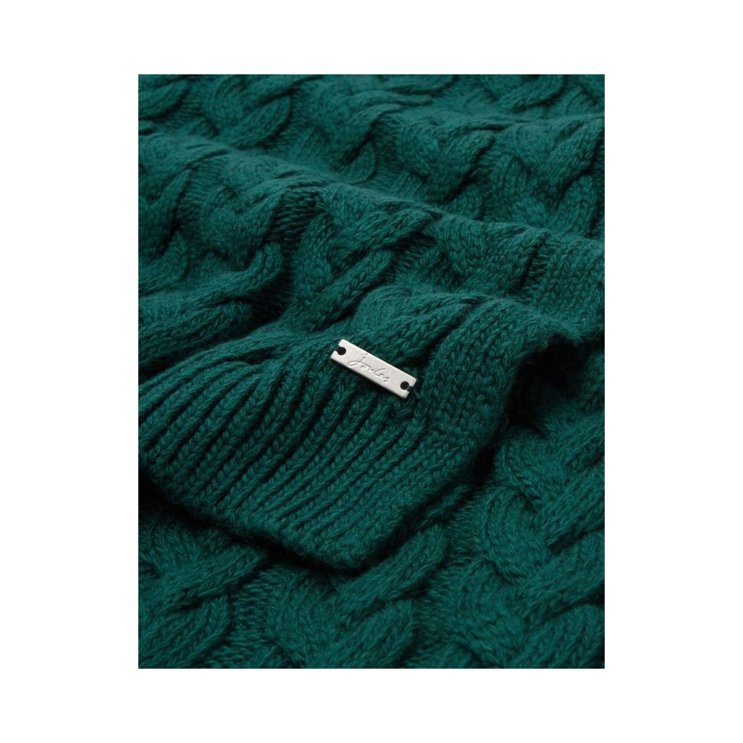 Teal Elena Cable Scarf