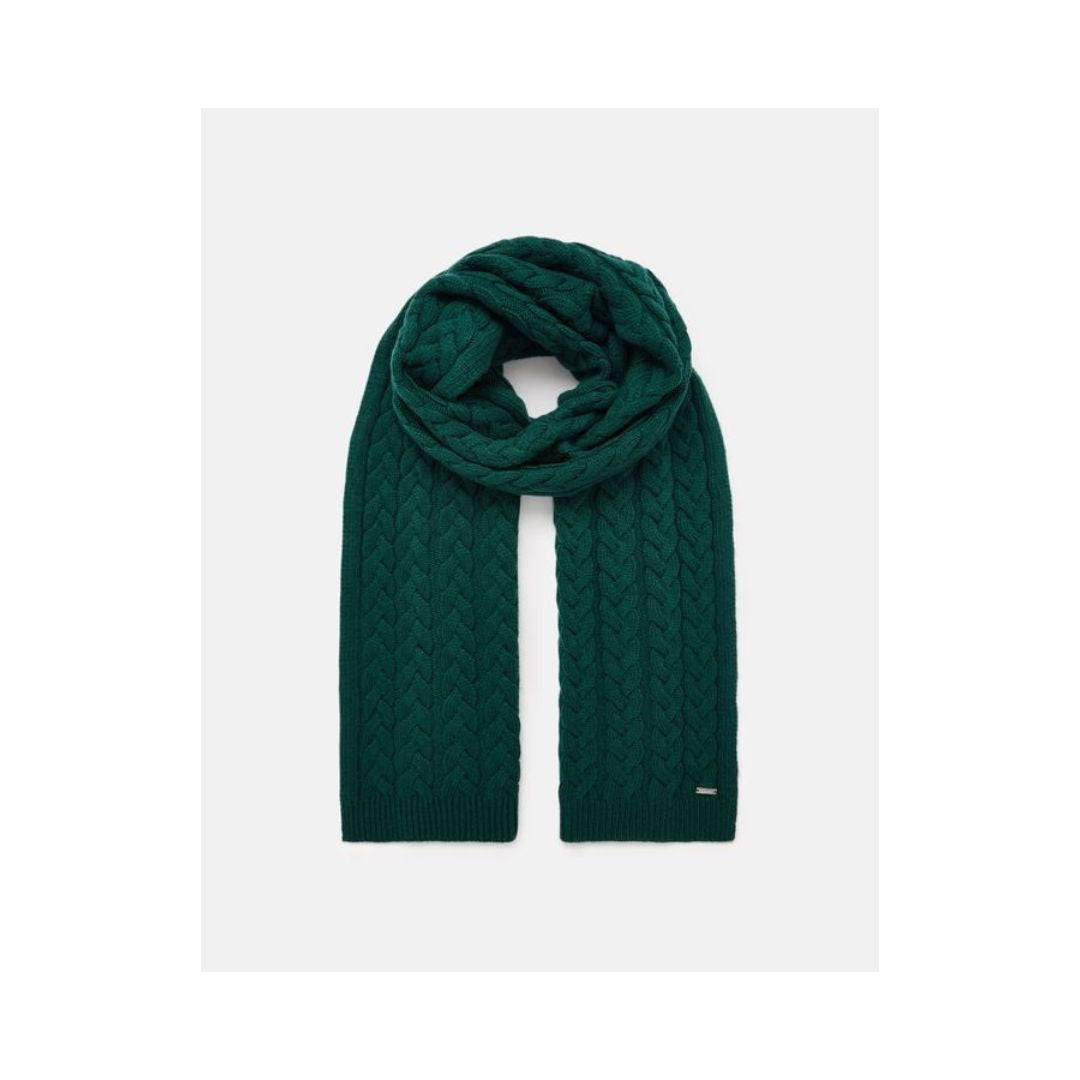 Teal Elena Cable Scarf