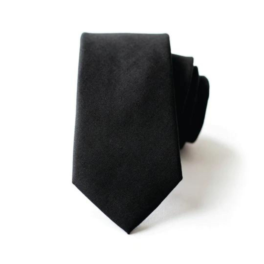 Black Big And Tall Necktie